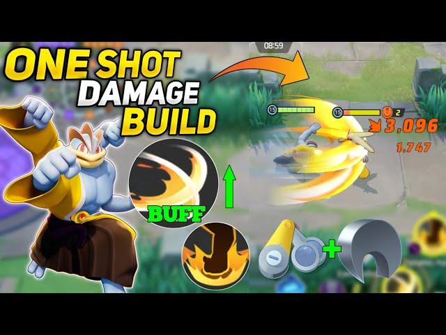 Machamp One Shot Damage Build for Cross chop After New Update! Pokemon unite