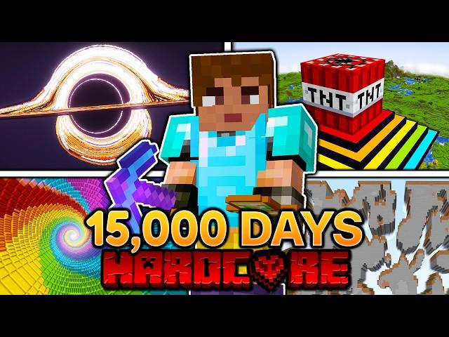 I Survived 15,000 Days in Minecraft Hardcore! [FULL MINECRAFT  MOVIE]