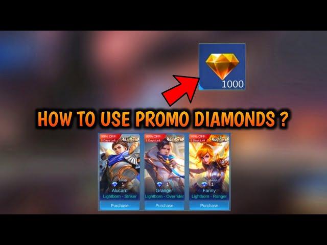 HOW TO USE PROMO DIAMONDS ? (FOR BEGINNERS) IN MOBILE LEGENDS •• MLBB