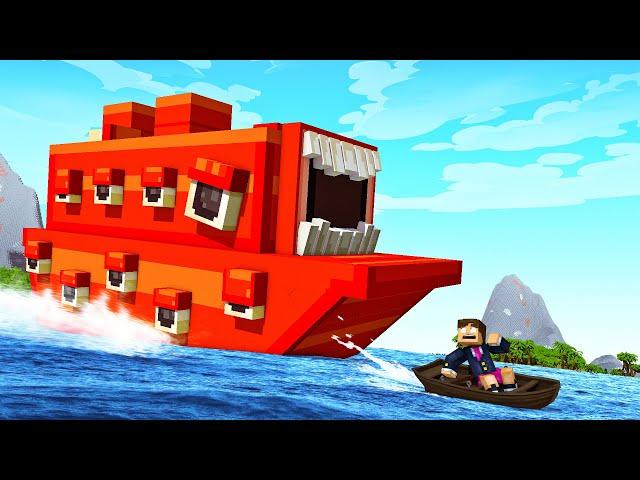 BARCO EATER ME ATACOU NO MINECRAFT !! ( TREVOR HENDERSON )