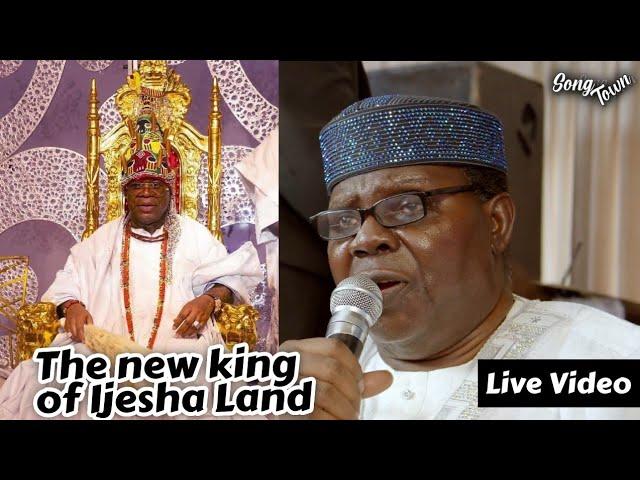 Sir Ebenezer Obey At The Coronation Of Owa Clement Adesuyi Haastrup