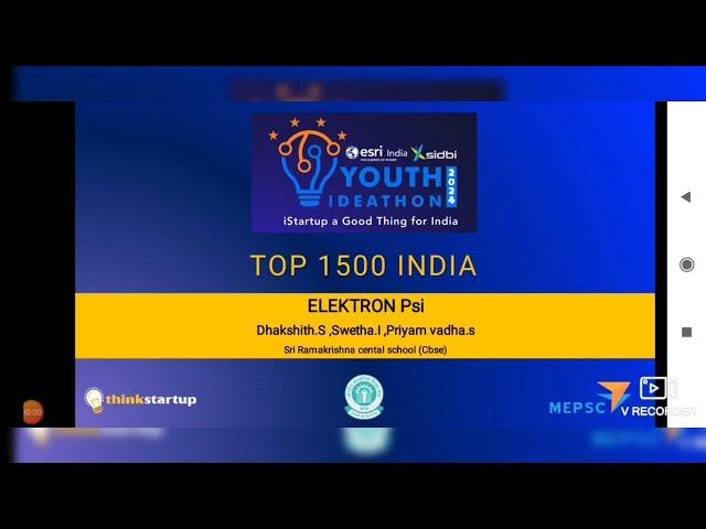 Youth Ideathon 2024 | TOP 1500 | UID - 2F33974 | Team - Elektron Psi