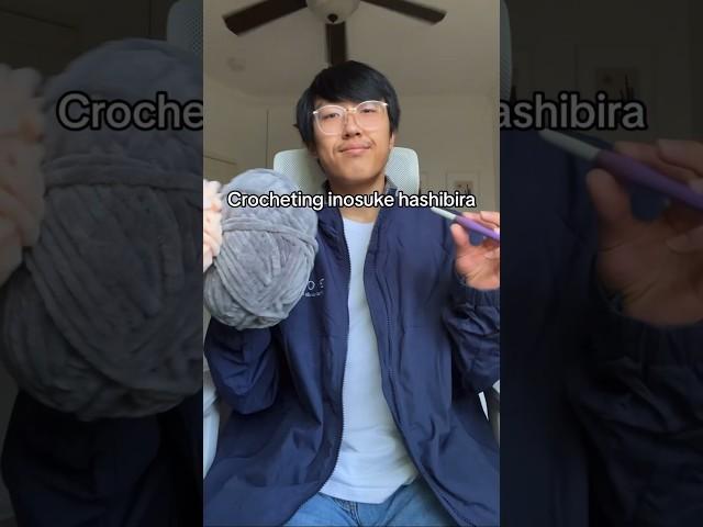 Crocheting inosuke hashibira from demon slayer