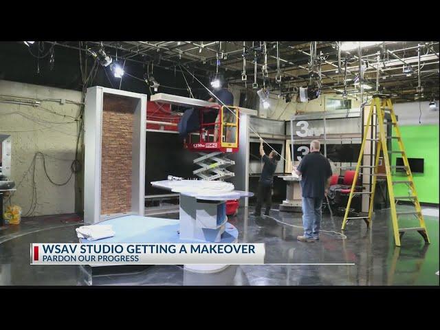 The WSAV News 3 studio is getting a makeover