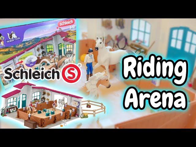 Setting up NEW Peppertree Riding Arena! Schleich Horse Barn Unboxing