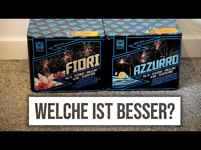 Fiori vs. AzzurroFunke Feuerwerk Batterie Vergleich | PyroStop