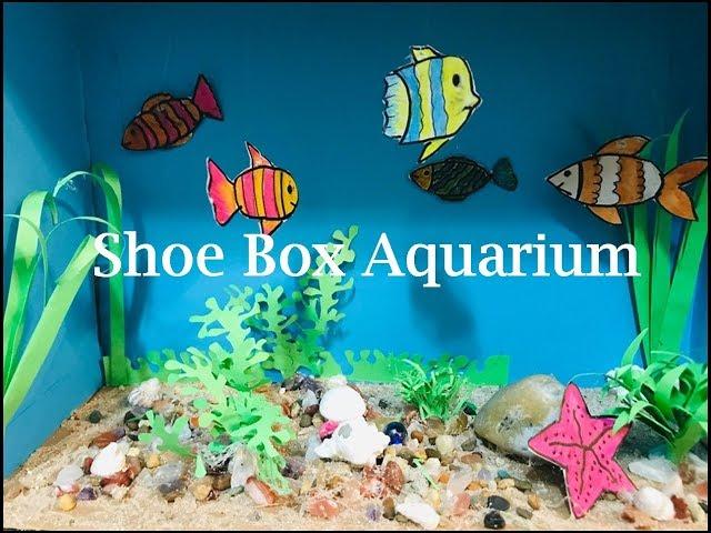 Shoe Box Aquarium | Aquarium for School Project | Diy /| 3D CRAFT