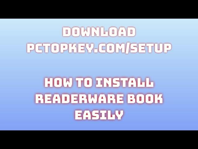 How To Download and Install Readerware Book Manual