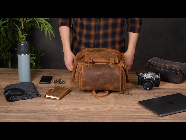 Yukon Bags -  Yukon Leather Backpack in Tan