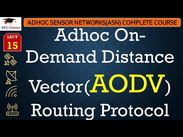 L15: Adhoc On-Demand Distance Vector(AODV) Routing Protocol | Adhoc Network Routing Protocol