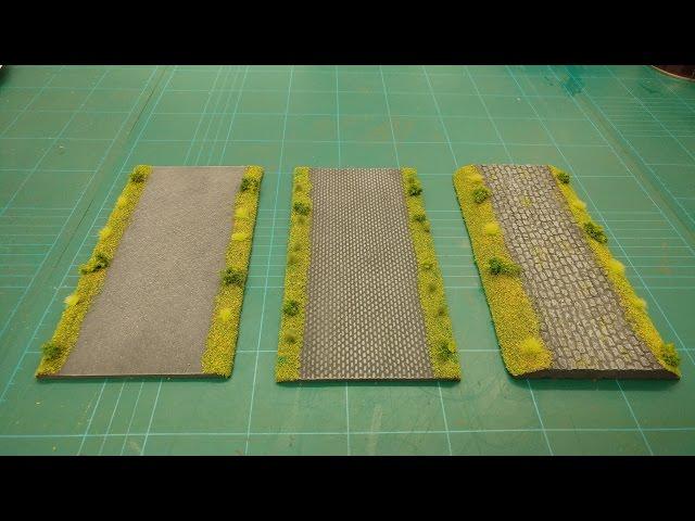 Let's Make - Cheap & Easy Tarmac & Cobblestone Wargaming Roads