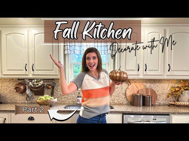 Cozy Fall 2024 Kitchen Decorate with Me : Part 2 | DIY Painting Technique