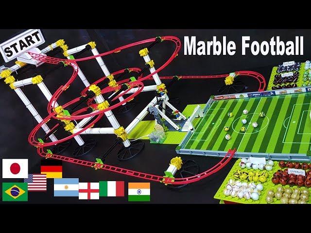 MARBLE FOOTBALL Tournament: 16 Football teams - MARBLE SOCCER Sports Tournament