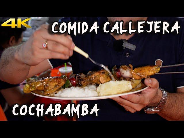 ASI ES LA COMIDA CALLEJERA EN COCHABAMBA - BOLIVIA