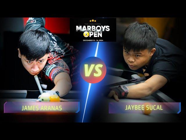 JAMES ARANAS VS JAYBEE SUCAL | MARBOYS OPEN 2024 #billiards  #9ballpool #highlights #vietnam