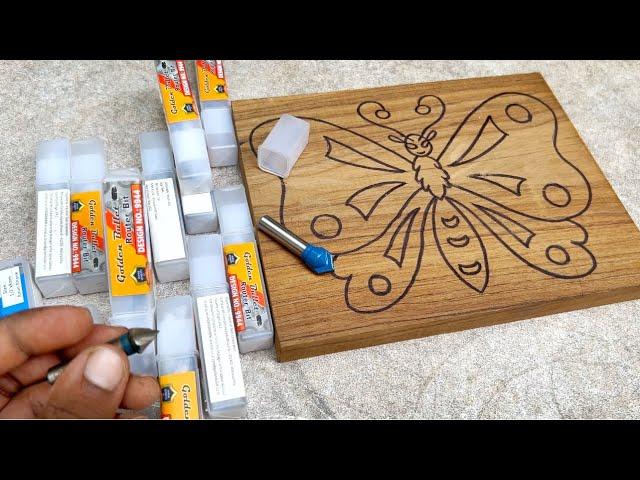 Beautiful wood carving butterfly || how to use router machine bits.