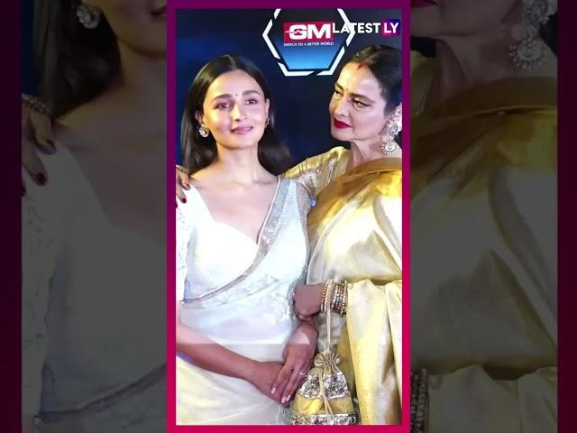 Alia Bhatt And Rekha Make Several Heads Turn In Their Saree Look!