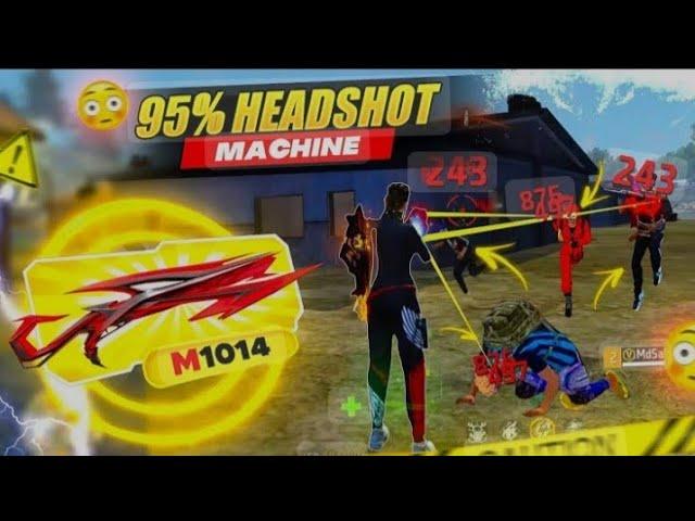 M1014  95% headshot rate ️| free fire max highlights 