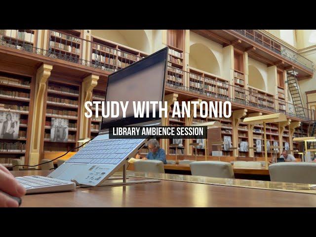 Cozy Library Loop Ambience for Studying - Study With Antonio