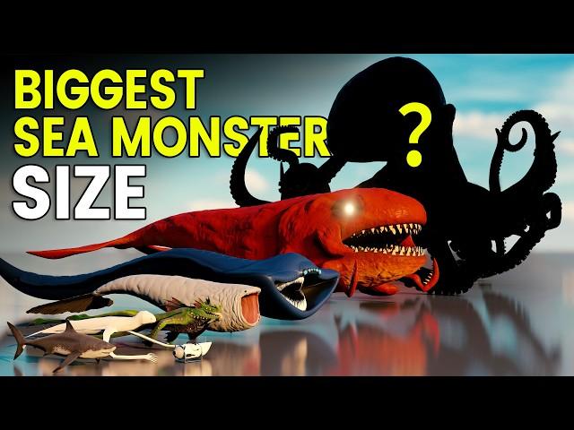 Biggest Sea Monsters Size Comparison | BLOOP Vs EL GRAN MAJA Vs KRAKEN