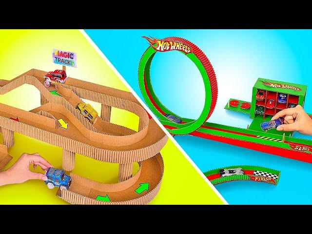 Awesome Cardboard Race Tracks For Toy Cars