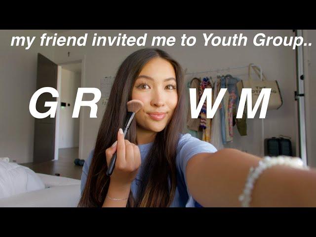 GRWM FOR YOUTH GROUP *first time going* | opening up + chatting