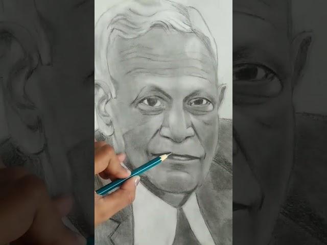 My Father MR.SATYA PRAKASH GUPTA#Created by Rachna Gupta#black & white#drawing#art