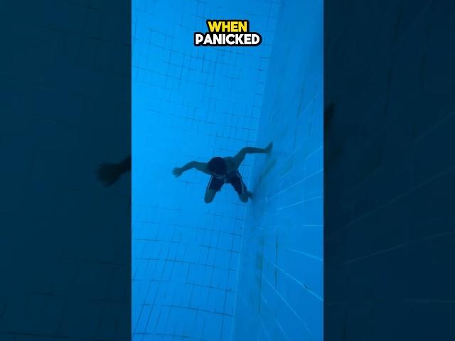 It won't be easy when you panicked ‍️#shorts #swimming