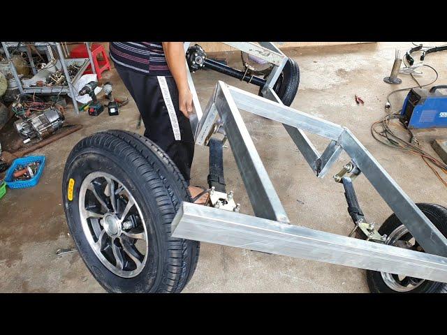 HOW TO MAKE A JEEP CAR WITH BIKES ENGINE 110CC PART 1