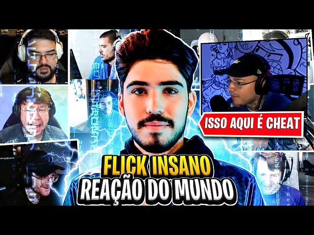 REAÇÃO DOS STREAMERS ao FLICK INSANO do ASPAS NA SMOKE LEVANDO A JETT!