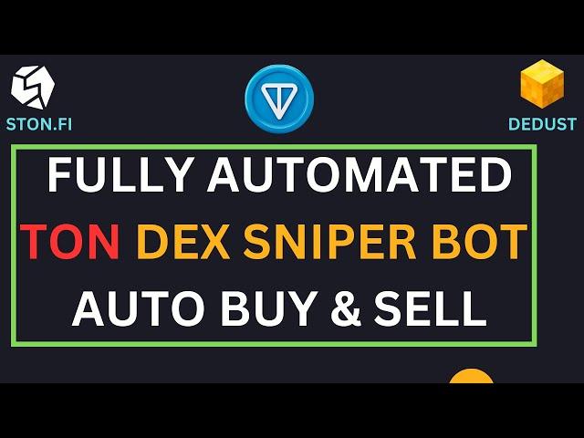 The First Meme coins sniper Bot on Ton Blockchain | Version 1.0