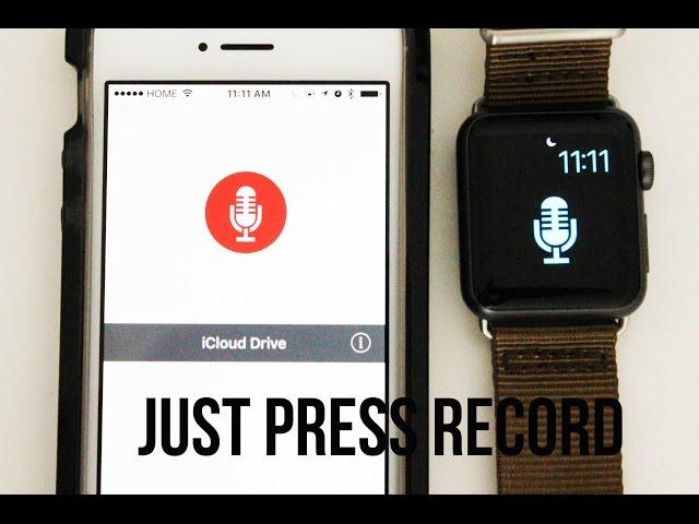 Just Press Record Is The Best Recording App