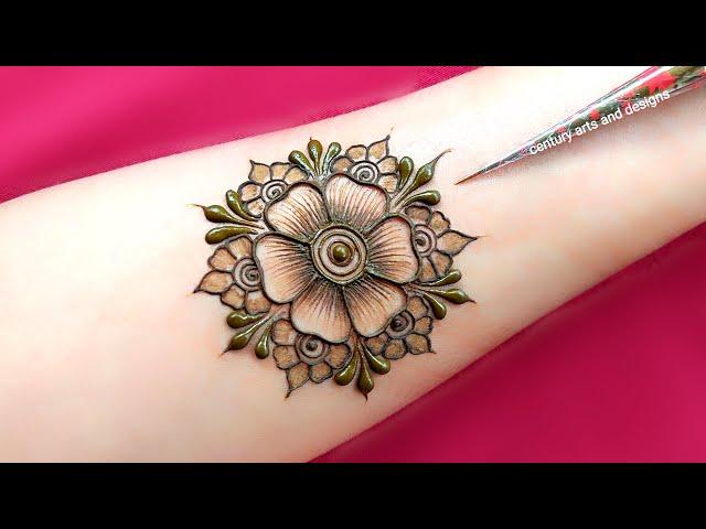 Very beautiful stylish floral mehndi design | Easy front hand mehndi design | Mehndi design | mehndi