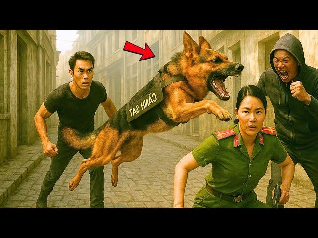 Chó Nghiệp Vụ Lao Vào Cứu Nữ Cảnh Sát Bị Giang Hồ Truy Đuổi – Hé Lộ Đường Dây Buôn Người