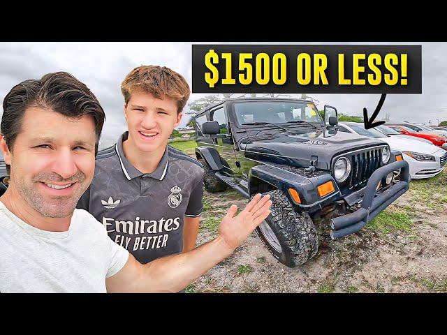 Can We Find the Perfect First Car at This Auction with a $1500 Budget?