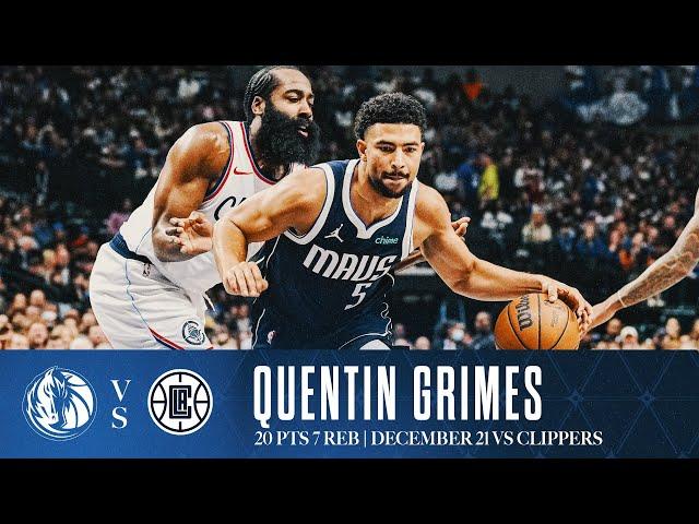 Quentin Grimes (20 Points) Highlights vs. Clippers | December 21, 2024