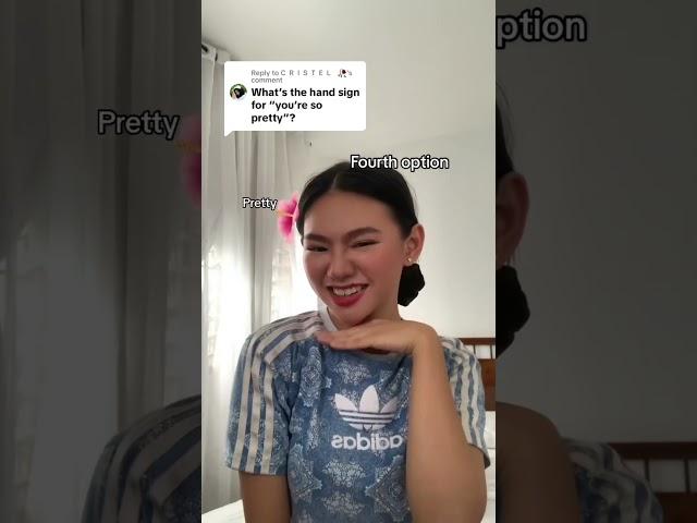 You’re so pretty! #signlanguage #deaf #fsl #pretty
