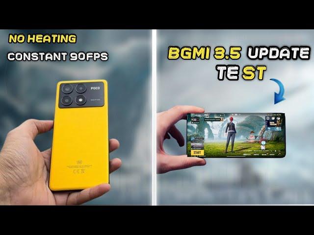 BGMI 3.5 update in poco x6 pro // smooth + extream +. (90 FPS)