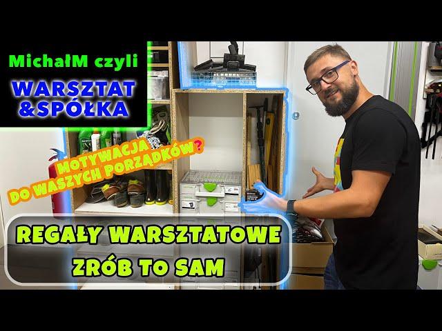 REGAŁY WARSZTATOWE ZRÓB TO SAM | POŁKI NA SKRZYNKI | Porządki w warsztacie ciąg dalszy VERTICALVIDEO