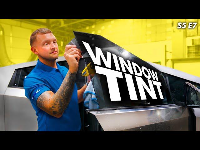 Tinting a Cybertruck Windshield Strip + Full Kia Telluride | A Day In The Life - S5 / E7