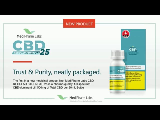 NOW AVAILABLE: MediPharm Labs CBD Regular Formula 25