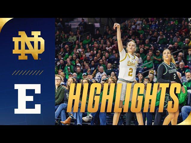 Notre Dame Soars Past the Eagles | Highlights vs Eastern Michigan | Notre Dame Women's Basketball