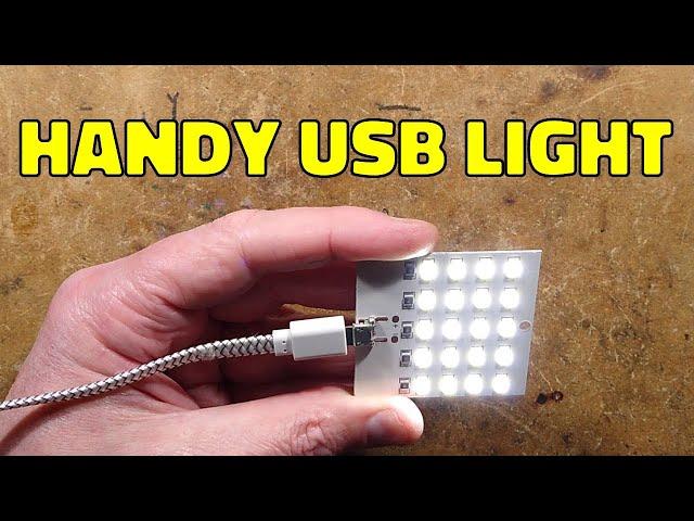 Simple USB LED panel for adding light anywhere