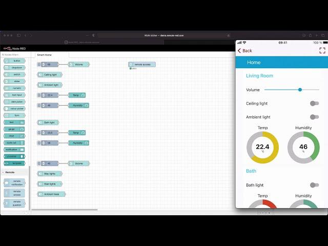 Remote-RED für Node-RED Tutorial 1 - Remote Access (deutsch)