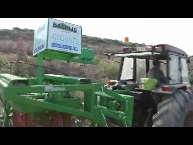 Planting trees on rocks becomes possible with the Groasis capillary drill