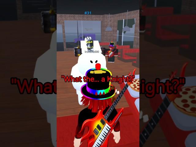 How did a MEDIEVAL KNIGHT come through the Pizza Shop? #skit #roblox #funny #history #timetravel