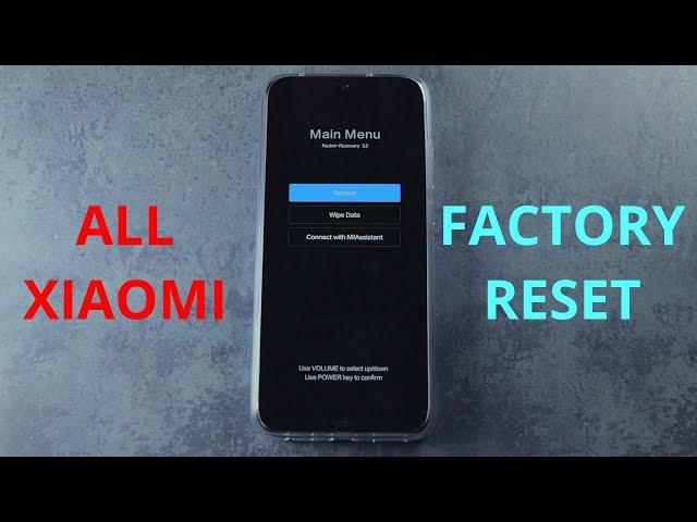 Hard Reset (Factory Reset) - ALL Xiaomi phones with Android (Example on Redmi Note 8T (M1908C3XG))