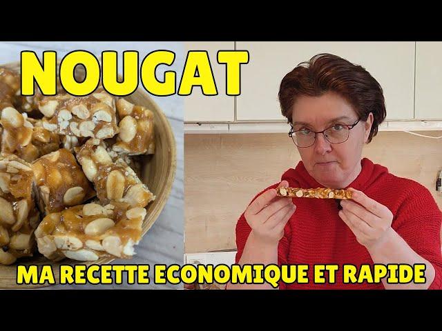  Nougat version économique : ma recette facile et rapide nougat cacahuètes extra gourmand 