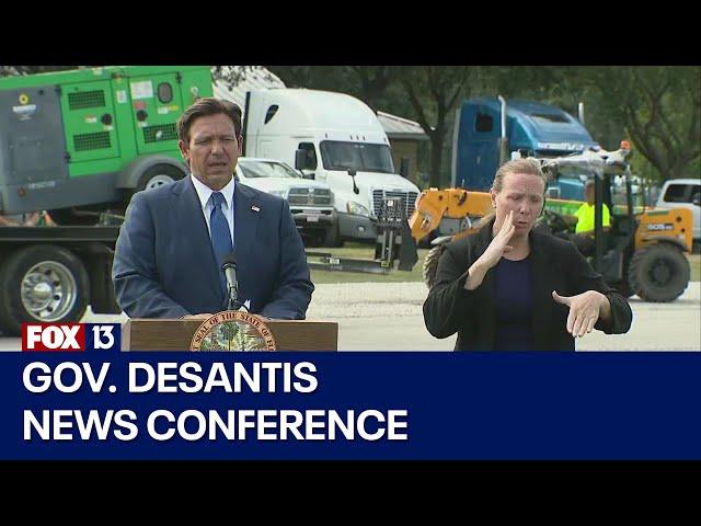 Gov. Ron DeSantis news conference on Hurricane Milton