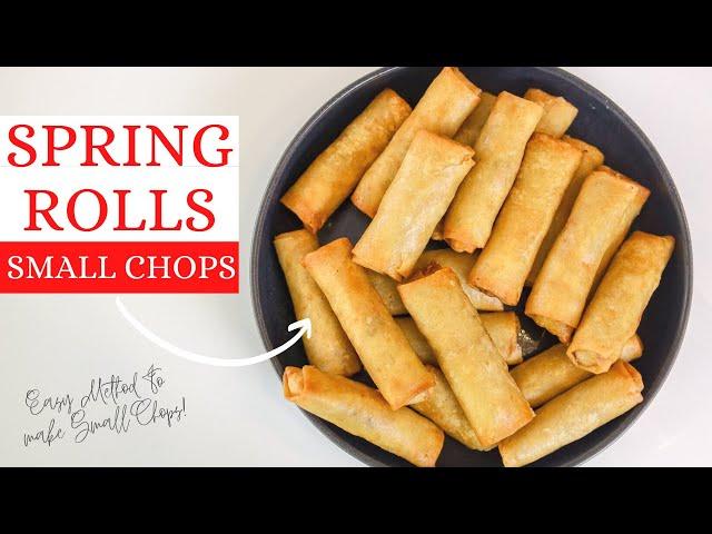 NIGERIAN VEGETABLE  SPRING ROLL RECIPE